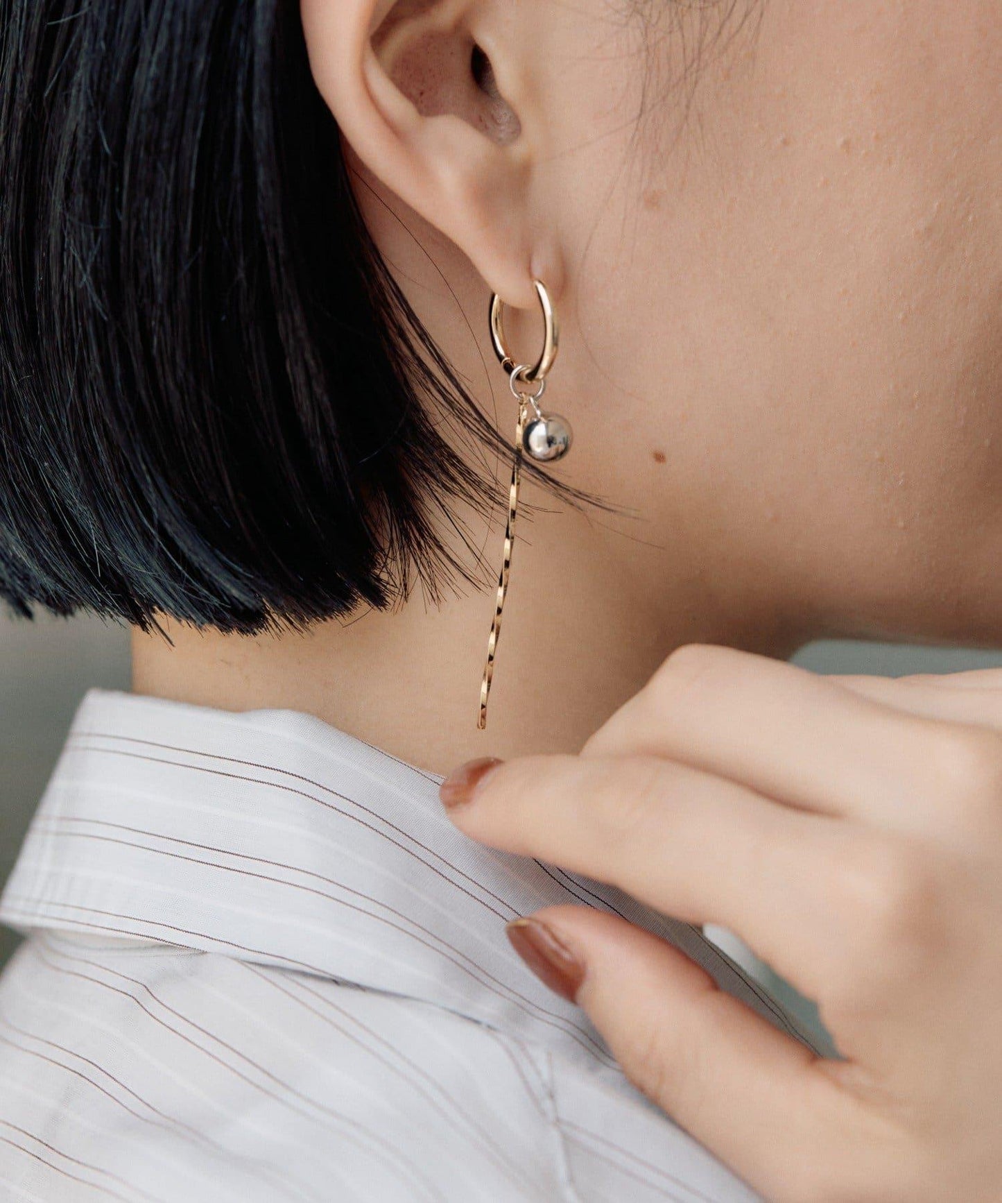 可更換式圈形耳環