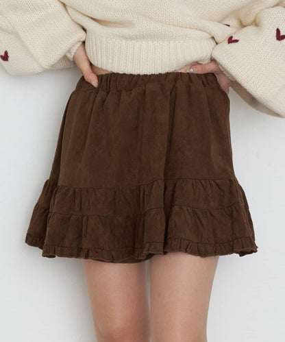 【RAY CASSIN】豹紋層疊迷你裙