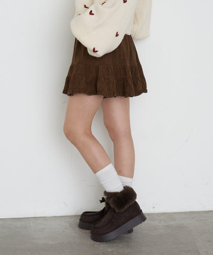 【RAY CASSIN】豹紋層疊迷你裙