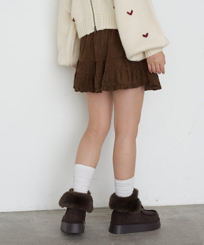 【RAY CASSIN】豹紋層疊迷你裙