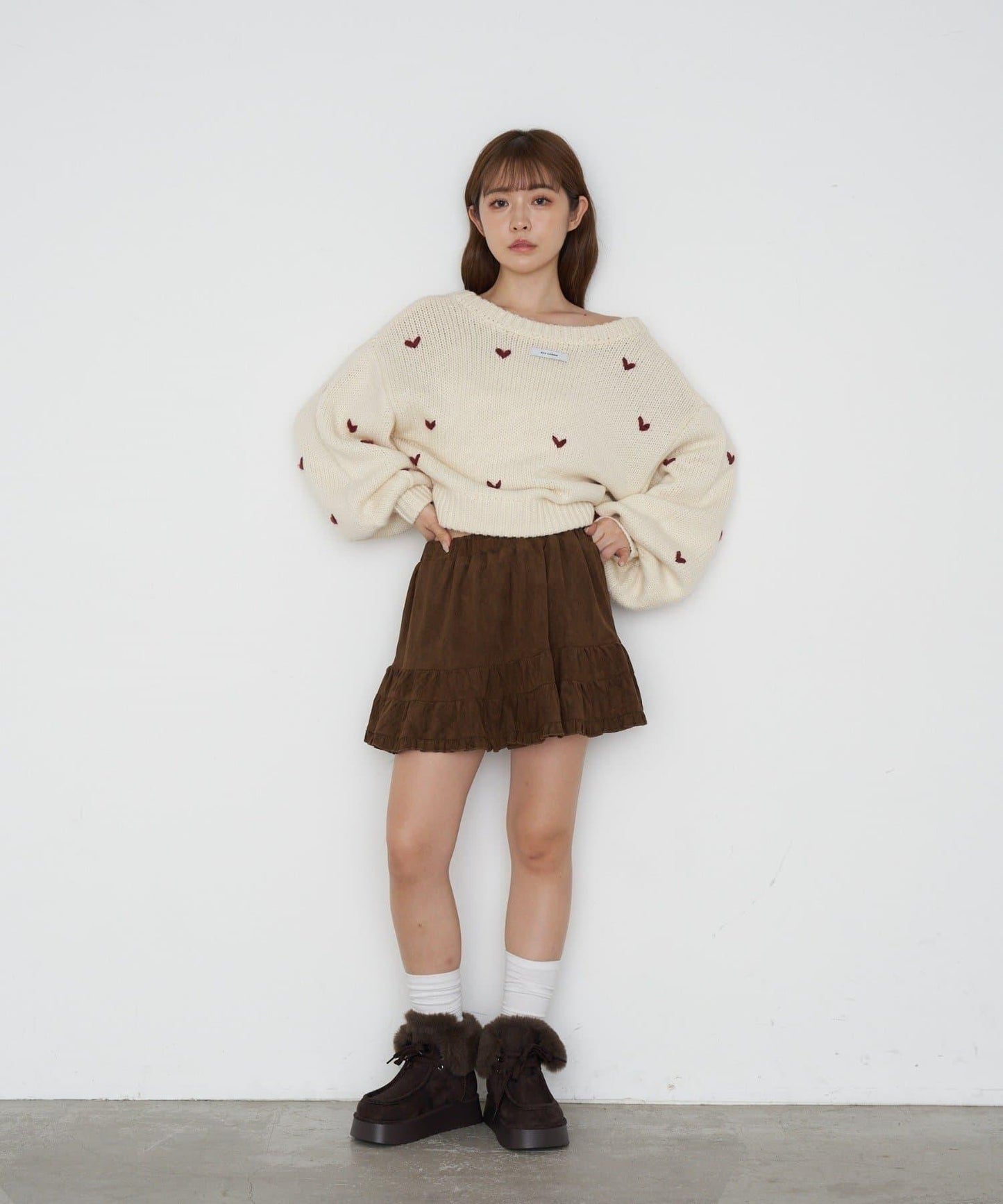 【RAY CASSIN】豹紋層疊迷你裙