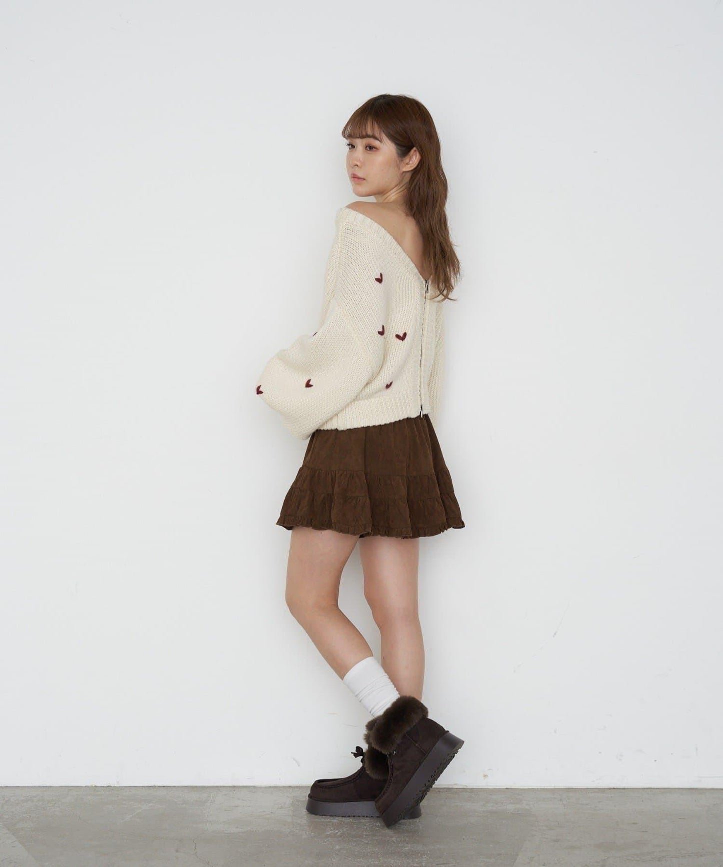 【RAY CASSIN】豹紋層疊迷你裙