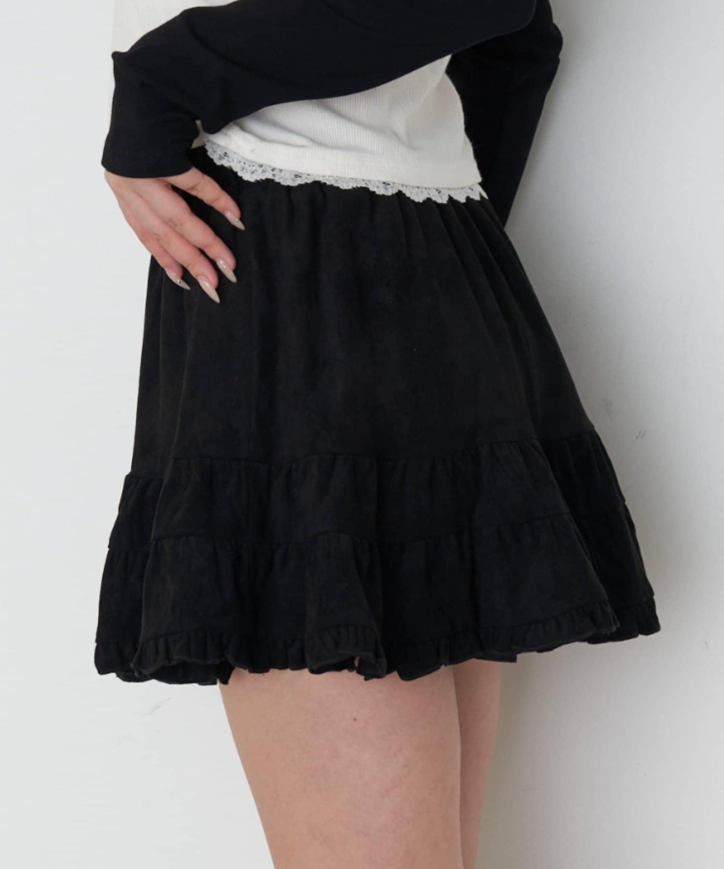 【RAY CASSIN】豹紋層疊迷你裙