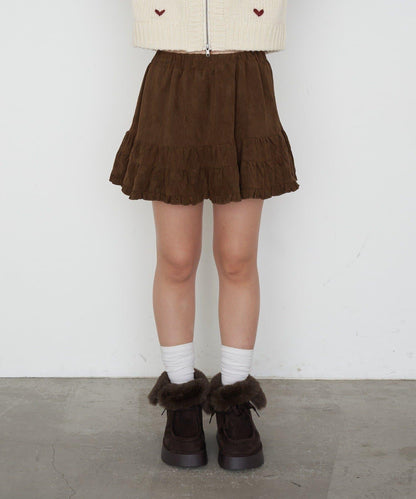 【RAY CASSIN】豹紋層疊迷你裙