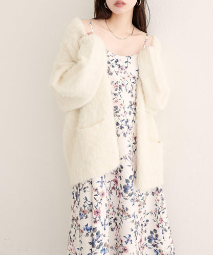 【natural couture】花卉圖案吊帶連衣裙