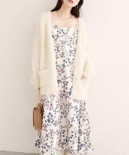 【natural couture】花卉圖案吊帶連衣裙