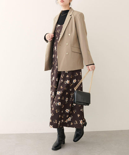 【natural couture】花卉圖案吊帶連衣裙