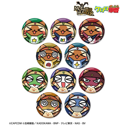 《怪物獵人物語》×《Keroro軍曹》 金屬徽章盲盒（單品/全套BOX）（BOX/10個裝）