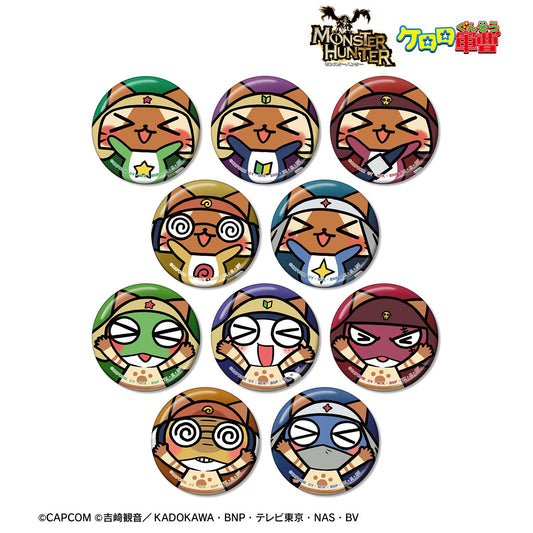 《怪物獵人物語》×《Keroro軍曹》 金屬徽章盲盒（單品/全套BOX）（BOX/10個裝）