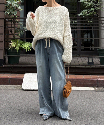 羊毛粗花呢針織衫