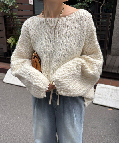 羊毛粗花呢針織衫