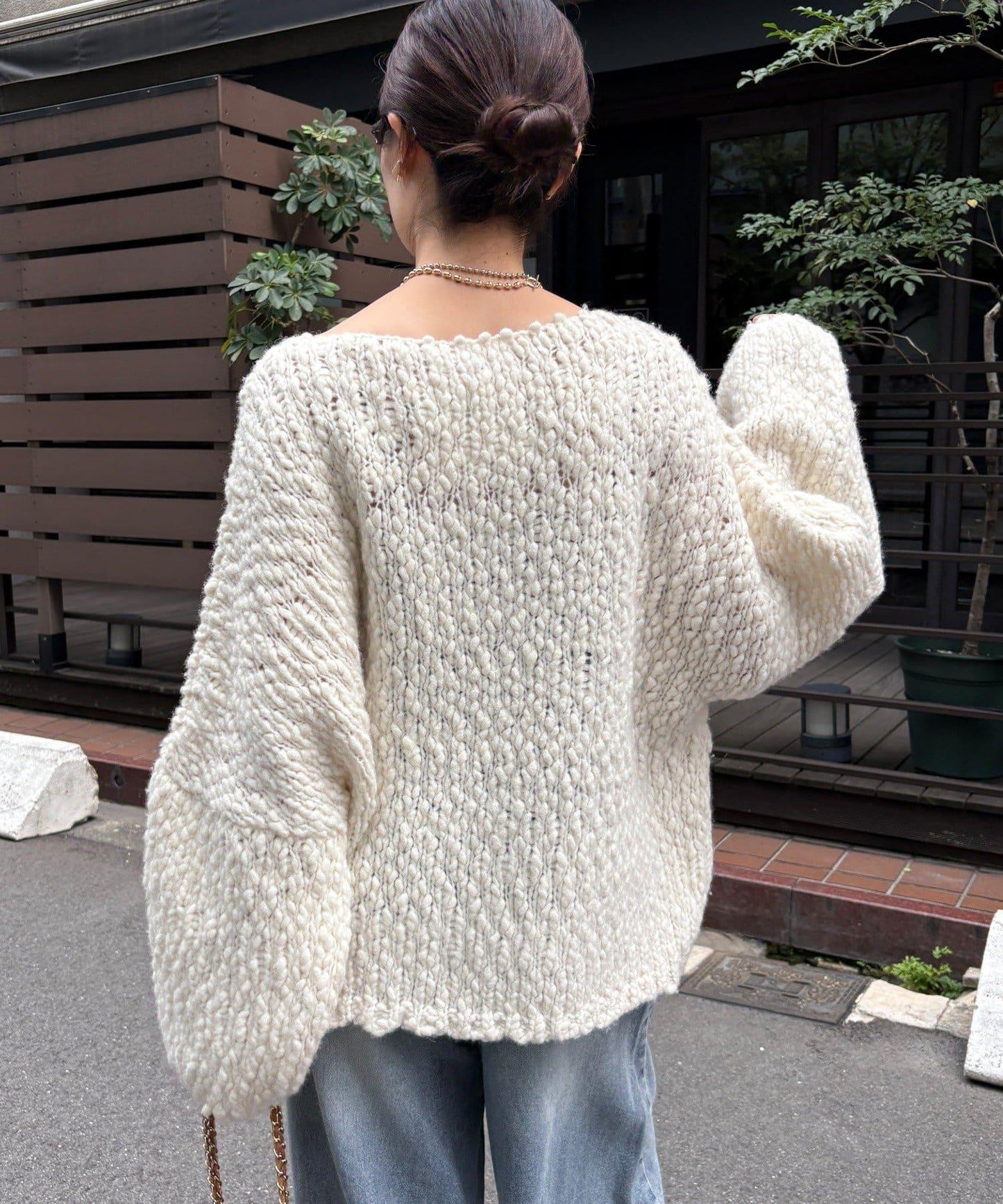 羊毛粗花呢針織衫