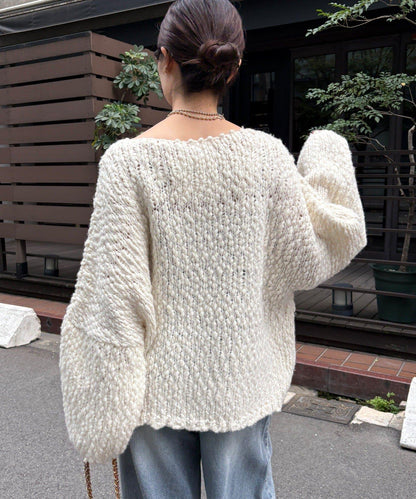 羊毛粗花呢針織衫