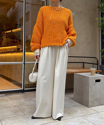 羊毛粗花呢針織衫