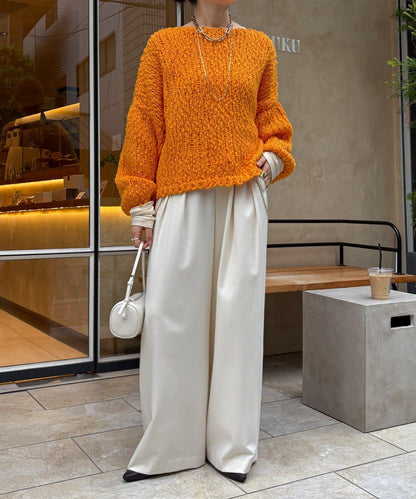 羊毛粗花呢針織衫