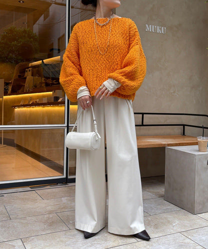 羊毛粗花呢針織衫