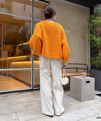 羊毛粗花呢針織衫