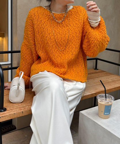 羊毛粗花呢針織衫