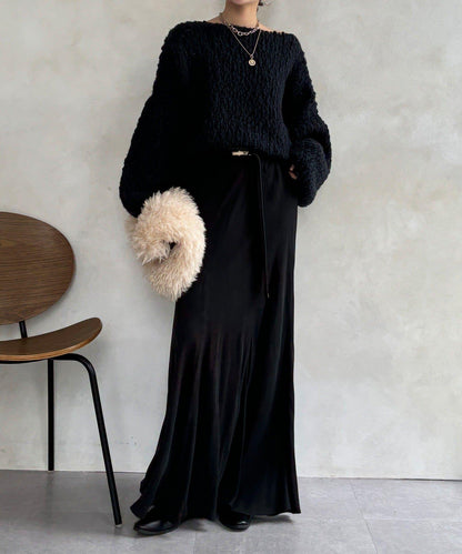 羊毛粗花呢針織衫