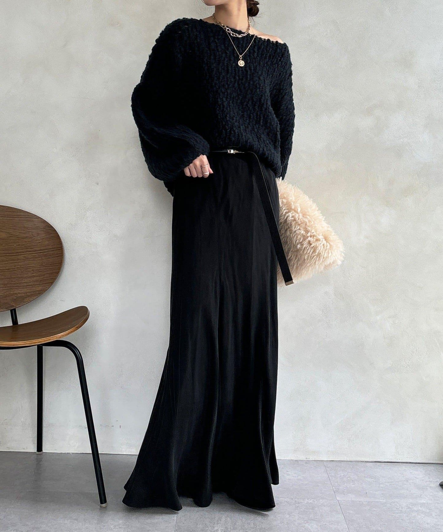 羊毛粗花呢針織衫