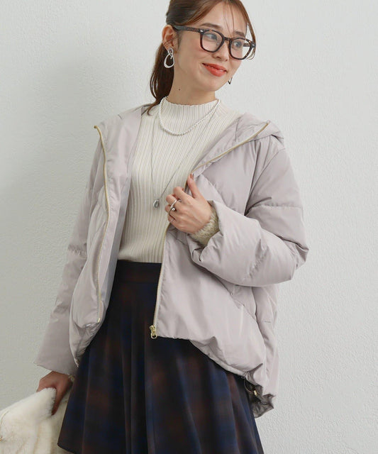 《ふんわり暖か》TENDER CLOTH連帽羽絨服