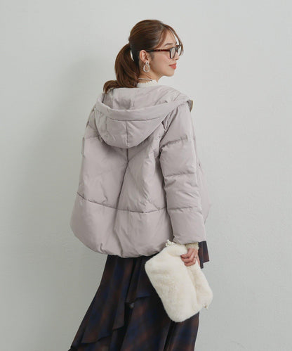 《ふんわり暖か》TENDER CLOTH連帽羽絨服