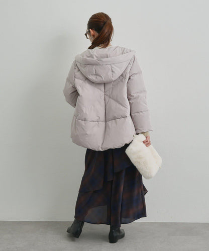 《ふんわり暖か》TENDER CLOTH連帽羽絨服