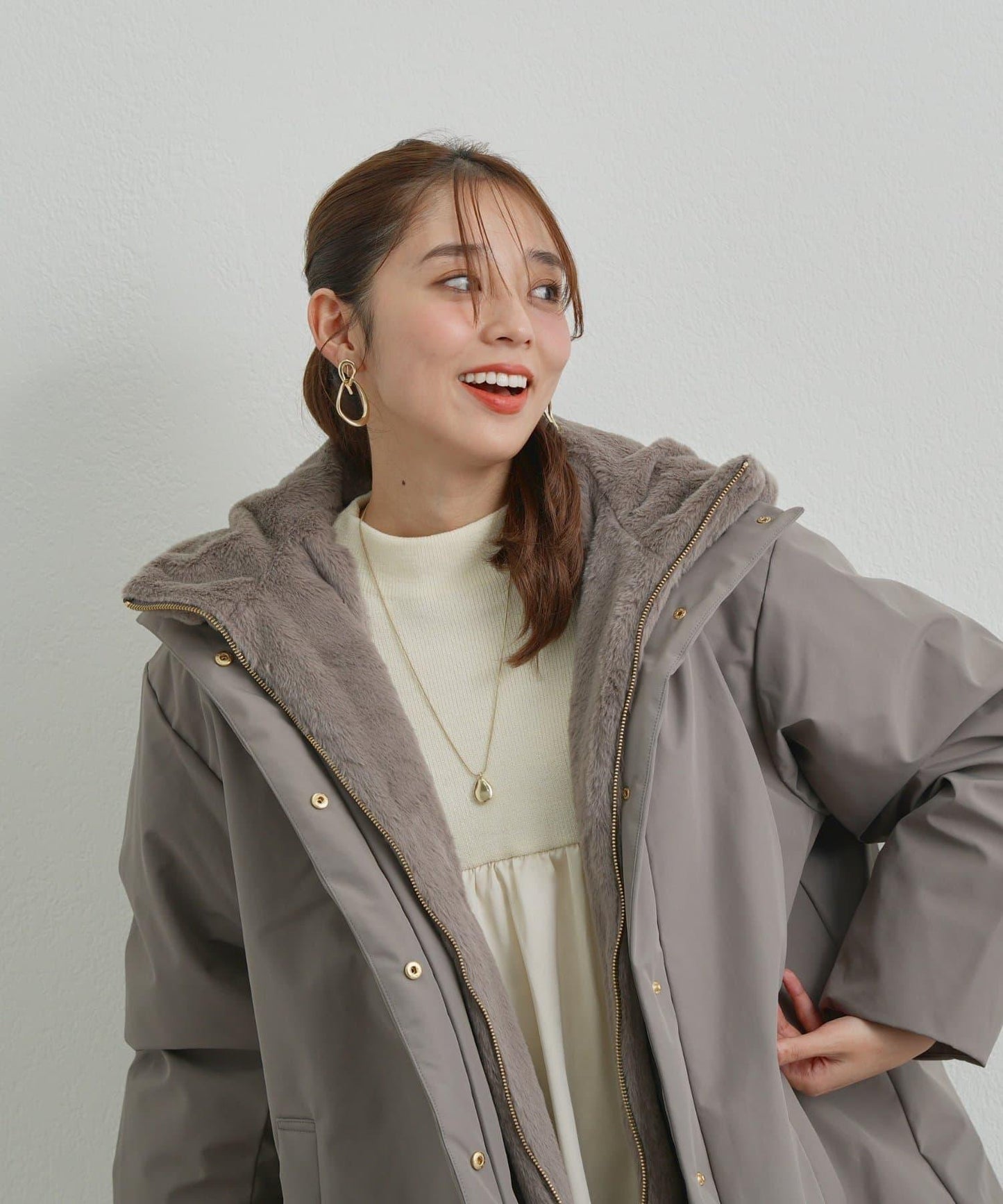 適合多種穿搭的可拆卸內膽無縫羽絨服