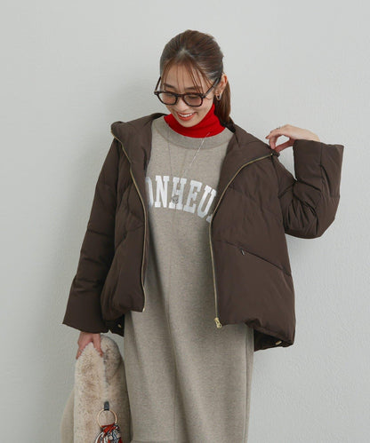 《ふんわり暖か》TENDER CLOTH連帽羽絨服