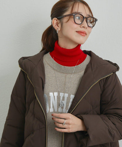 《ふんわり暖か》TENDER CLOTH連帽羽絨服