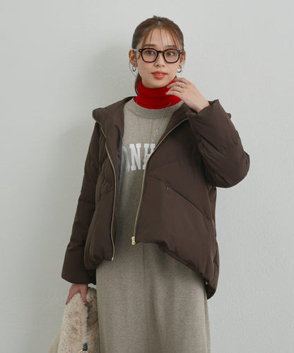 《ふんわり暖か》TENDER CLOTH連帽羽絨服