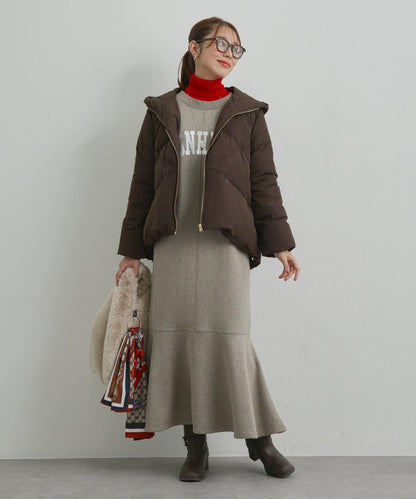 《ふんわり暖か》TENDER CLOTH連帽羽絨服