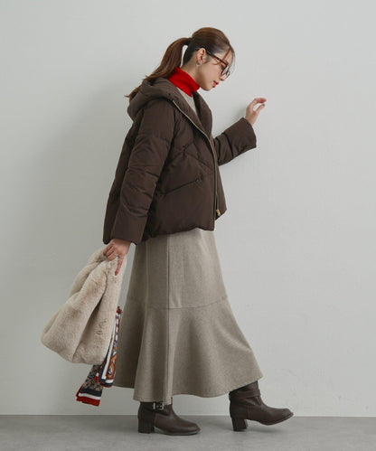 《ふんわり暖か》TENDER CLOTH連帽羽絨服