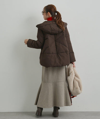 《ふんわり暖か》TENDER CLOTH連帽羽絨服