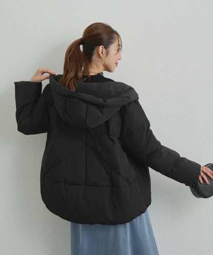 《ふんわり暖か》TENDER CLOTH連帽羽絨服