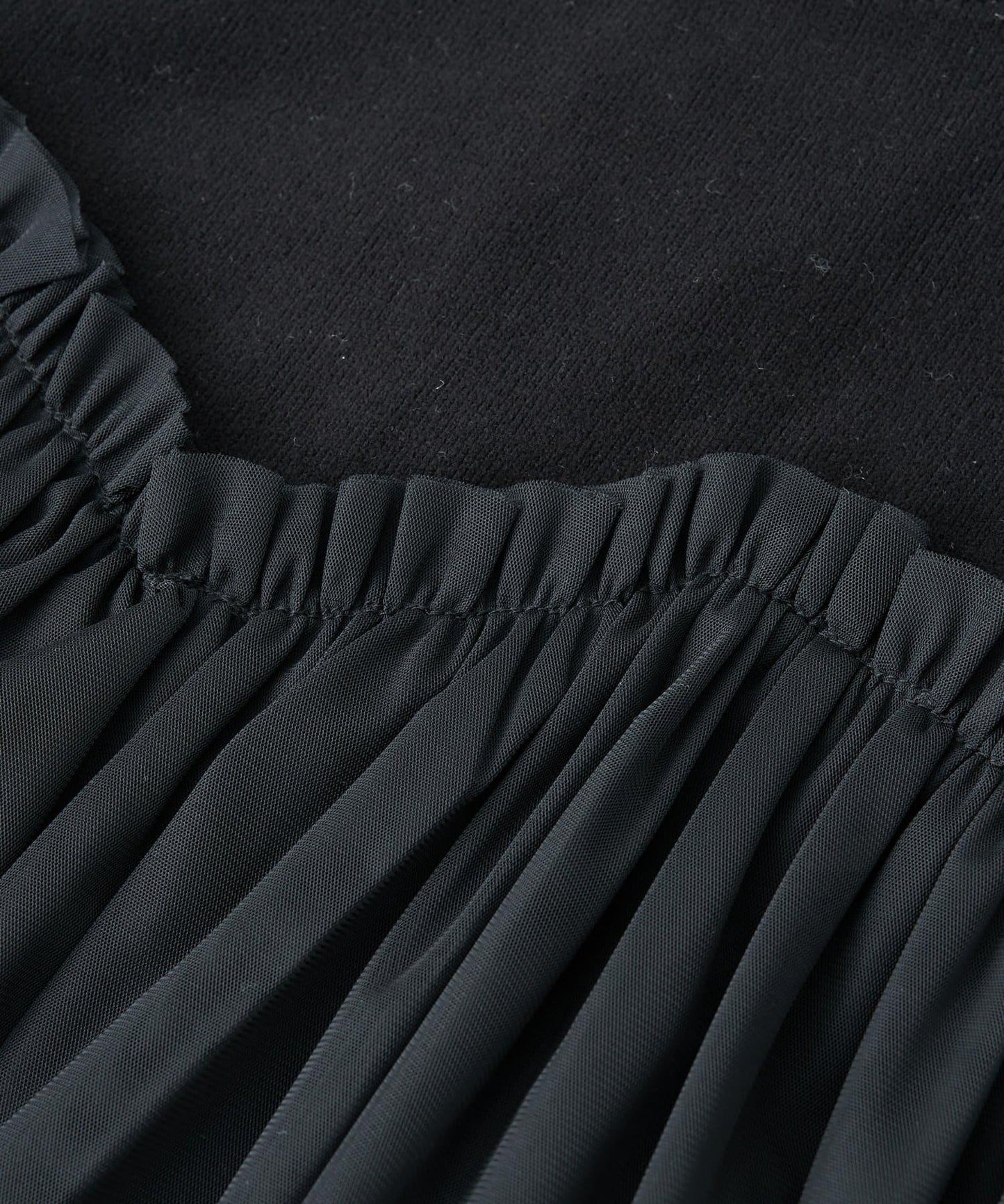 大人甜美風格拼接網紗套頭衫