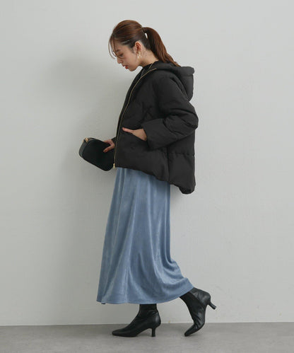 《ふんわり暖か》TENDER CLOTH連帽羽絨服