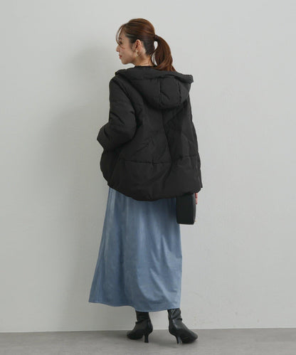 《ふんわり暖か》TENDER CLOTH連帽羽絨服
