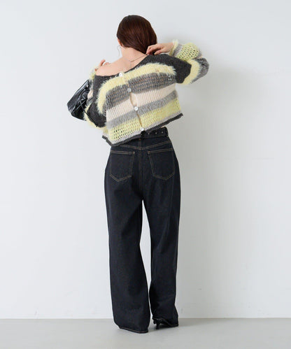 【Kastane】帶裝飾珠寶的牛仔褲