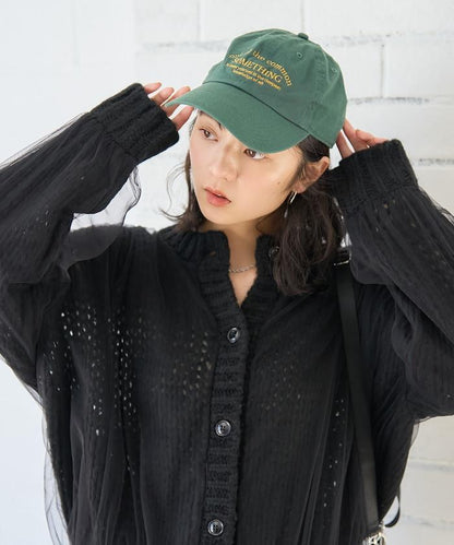 拼接網紗針織開衫
