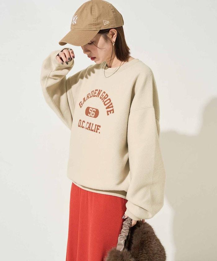 可雙面穿學院風印花衛衣