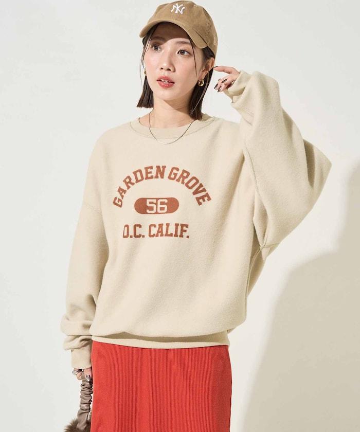 可雙面穿學院風印花衛衣