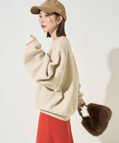 可雙面穿學院風印花衛衣