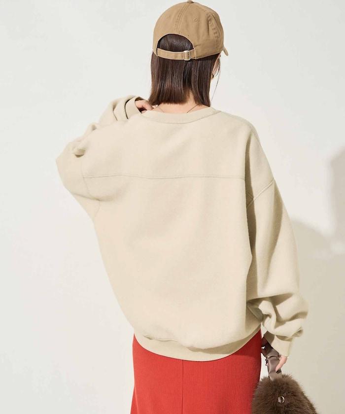 可雙面穿學院風印花衛衣