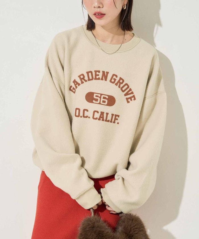 可雙面穿學院風印花衛衣