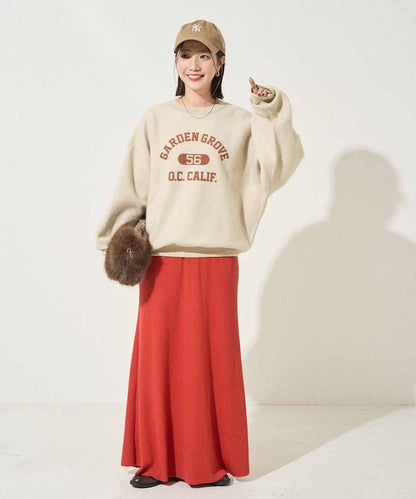 可雙面穿學院風印花衛衣