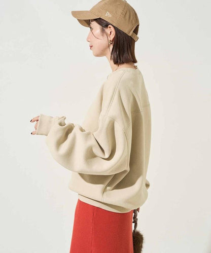 可雙面穿學院風印花衛衣