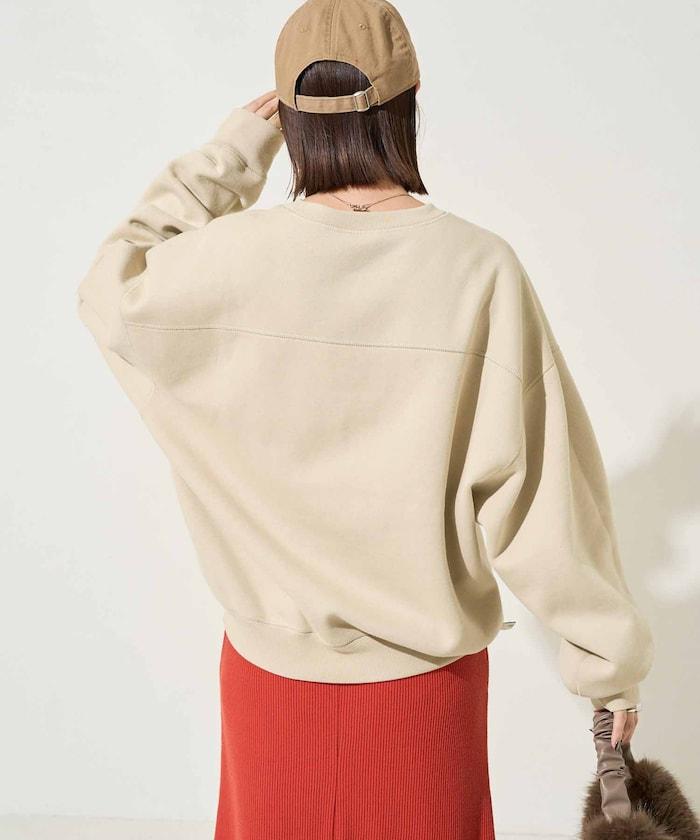 可雙面穿學院風印花衛衣