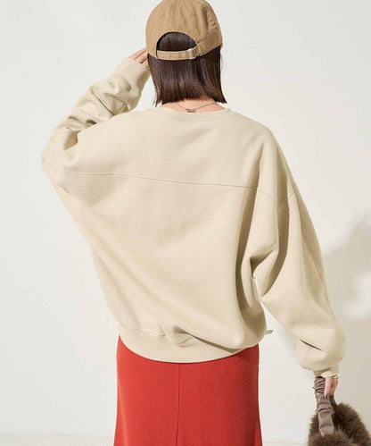 可雙面穿學院風印花衛衣