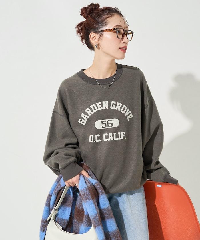 可雙面穿學院風印花衛衣